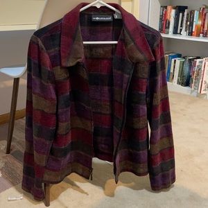 womens jacket, zip up, soft